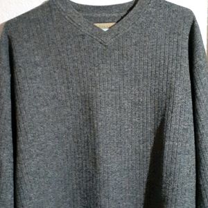 Sweater, men's, gray, X-large